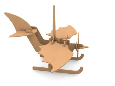 Plane-wood CNC 3D print model