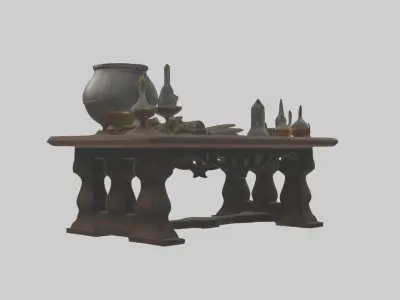 Alchemytable Model 1 Low-poly 3D model