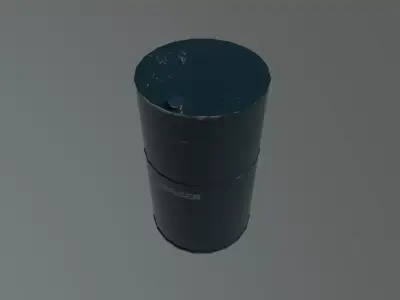 Oil barrel  Free low-poly 3D model get