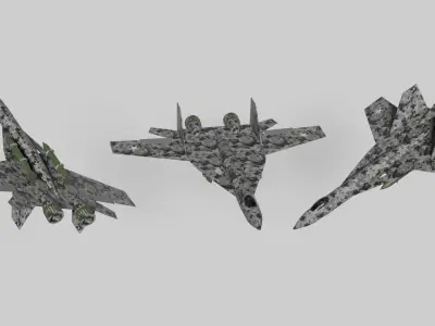 War Plane Low-poly 3D model purchase