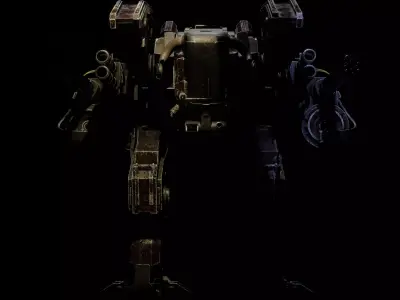 mecha Low-poly 3D model buy