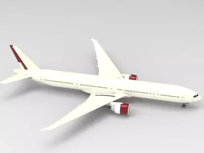 Boeing 777-300ER 3D model by Hafcoy