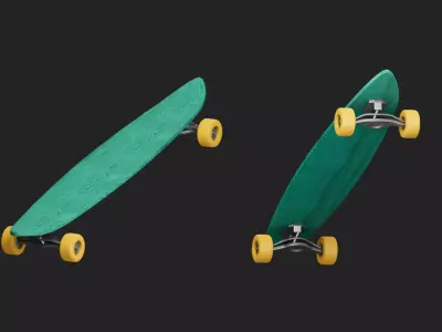 Skate Low-poly 3D model purchase