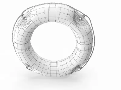Lifebuoy lifeguard ring 3D model