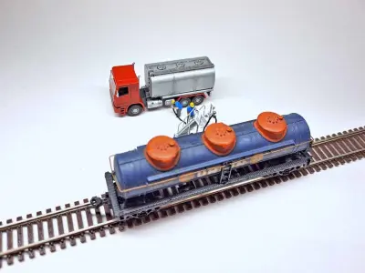 N Scale Portable Liquid Transfer Platform Free 3D model