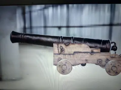 ancient cannon Low-poly 3D model buy