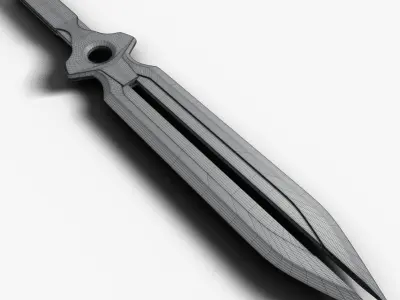 Darker than black dagger Free 3D model