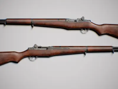 M1 Garand Triple A Game Asset for Unreal and Unity Low-poly 3D model