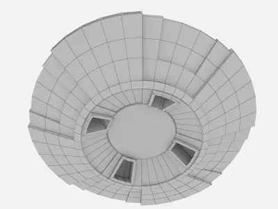 ALIEN UFO SPACESHIP Low-poly 3D model