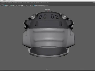 helmet pilot  Low-poly 3D model