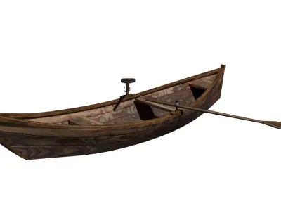 Wooden Boat - 3D model 3D model