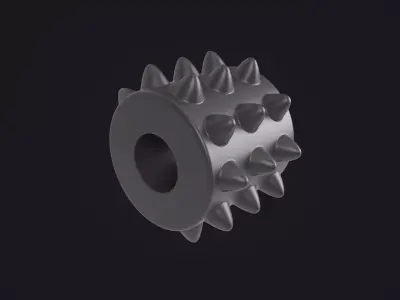 Spiked Roller 3D model