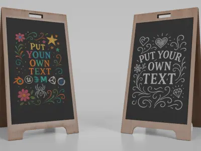  Premium Hospitality Signage - Customizable Chalkboards 