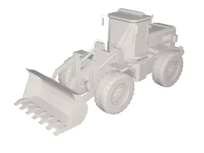 Backhole Tractor  3D model