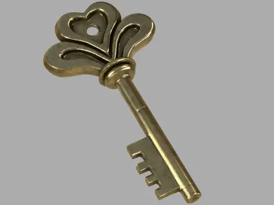 Key old 2 3D model