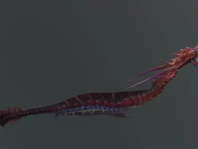Monster Insect Fantasy Low Poly Low-poly 3D model