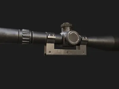 Sniper Scope Game Ready  Low-poly 3D model