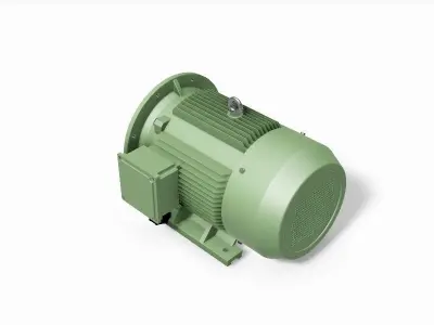 250M B35 Right 4-8 Pole IEC electric motor - 3D CAD model 3D model