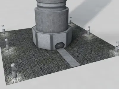 Sci Fi Tower 002 Free 3D model