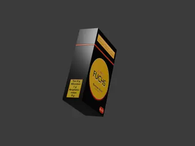 Fictional Brand Cigarette Packs NEW - FUCHS brand cigarettes Free low-poly 3D model