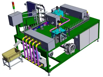 Automatic Spraying Machine Equipment 3D model