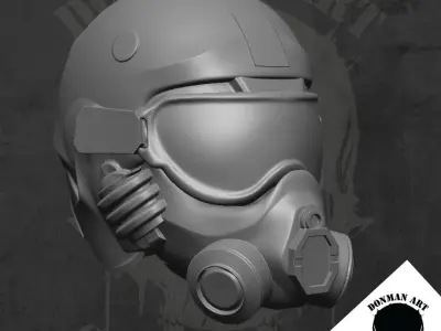Para Viper Head for action figures 3D print model purchase