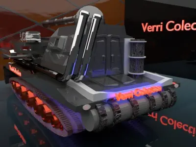 War tank machine 3D model