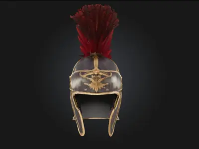 Centurion Glory Roman Officer Helmet Model 3D model