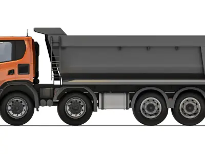 Truck G500 XT 8x4 tipper 2022 3D model
