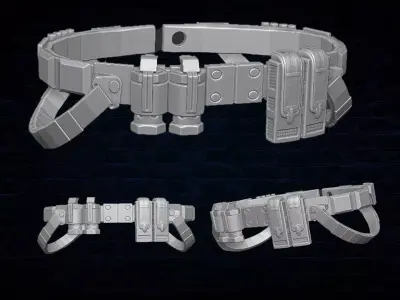 Anti Hero Belt 3D printable File for Action Figures 3D print model purchase