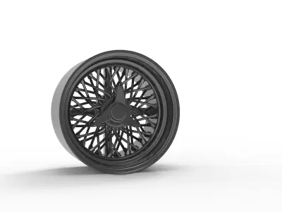 VINTAGE AR 024 WHEEL 3D PRINT MODEL 3D print model