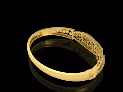 Art Deco Bracelet 01 3D print model