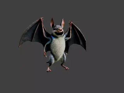 Bat Animal Low-poly 3D model purchase