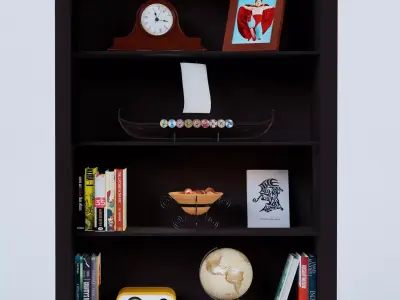 Cabinet o stuff Low-poly 3D model