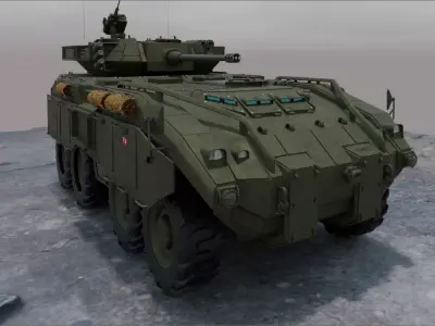 Armoured infantry tank Low-poly 3D model