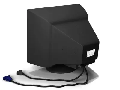 CRT PC Monitor 3D model