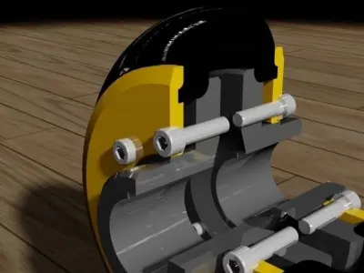 Periflex clutch Free 3D model