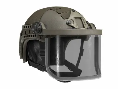 ULBRICHTS F1000H HELMET Low-poly 3D model