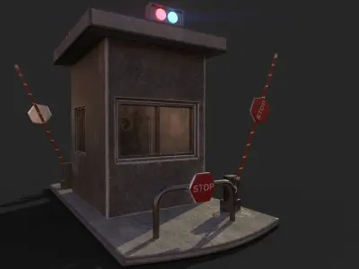 Barrier Gate 3D model