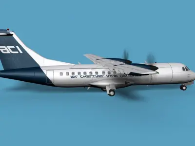ATR  ATR-42-500 Air Charter International 3D model