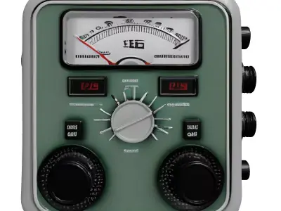 Futuristic Geiger Counter Prop 3D model
