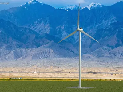 Vestas Horizontal Axis Wind Turbine 3D model