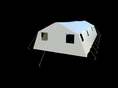Military Tent - 5 Low-poly 3D model