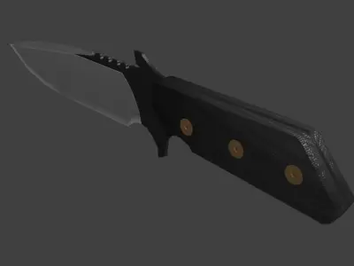 3D Knife Free low-poly 3D model