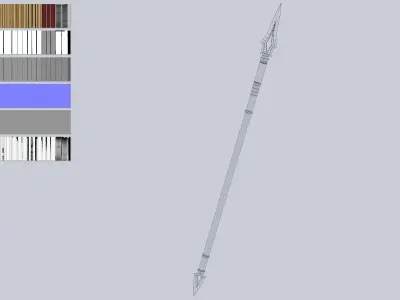 Draconic spear Low-poly 3D model purchase