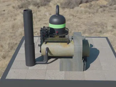 Oil refinery 3D model purchase