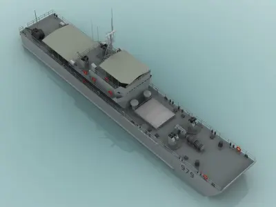 Yulian Type-079 Chinese Landing Craft 3D model