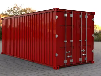 Shipping Container industry container BOX 3D Model 3D model purchase
