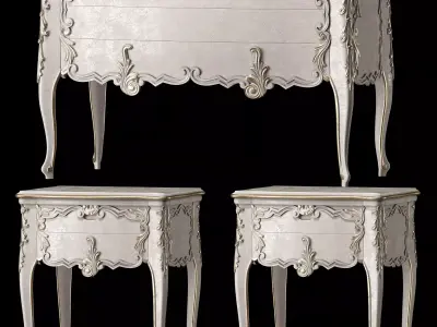 juliettesinteriors nightstand and dresser art JX0048 3D model