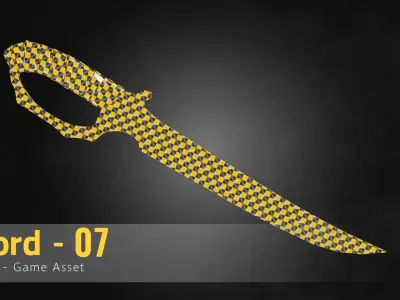 Sword-07 Low-poly 3D model